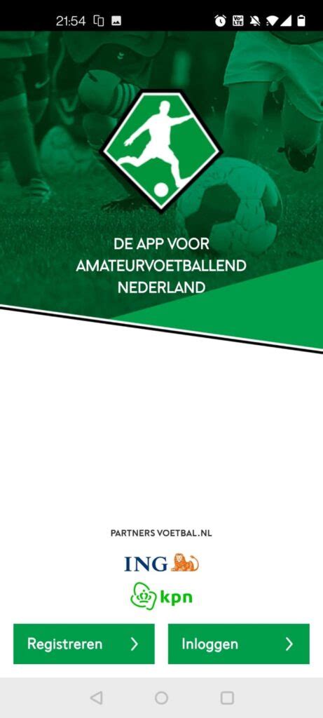 voetbal.nl app handleiding