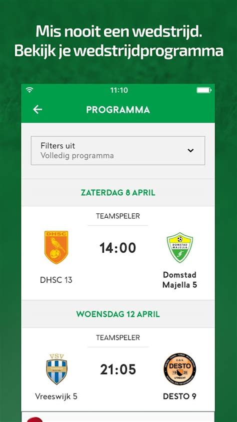 voetbal.nl app voor ouders
