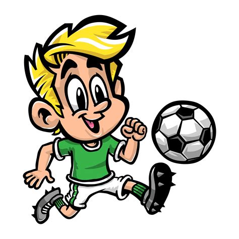 voetballer cartoon