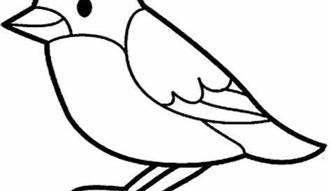 Ausmalbilder für Kinder - Vogel | Mama Labels