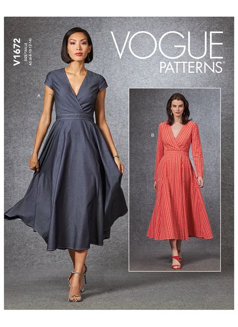 vogue dress patterns uk