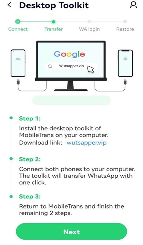 voice 3 : A Comprehensive Guide on How to change Your WhatsApp Data practice MobileTrans with rest