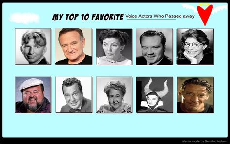 voice actors who died