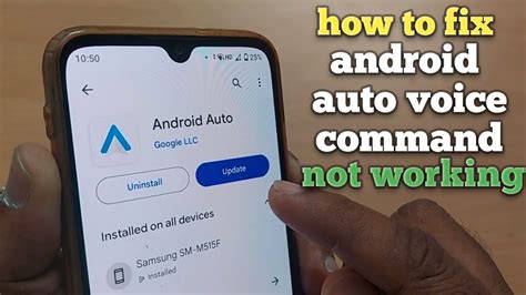 voice command not working on android auto