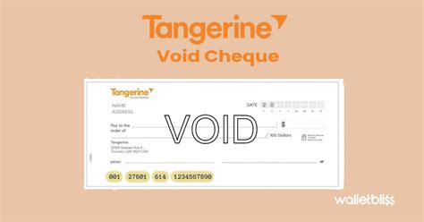Void Cheque Tangerine