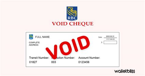 Void Cheque Valley First