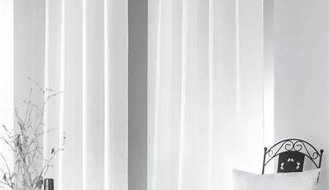 Voilage Blanc Salon En Lin Couleur Curtain Panels Living Room