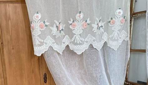 Voilage Shabby Chic Chezmoi Collection Crushed Voile Sheer Ruffle