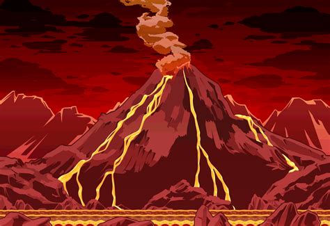volcanic eruption animation ppt