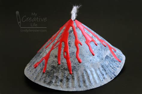volcano arts and crafts for preschoolers