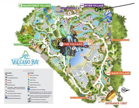 volcano bay cabana map