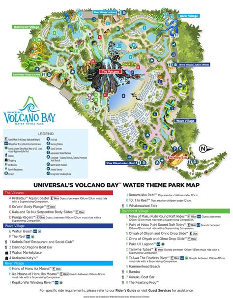 volcano bay list of rides