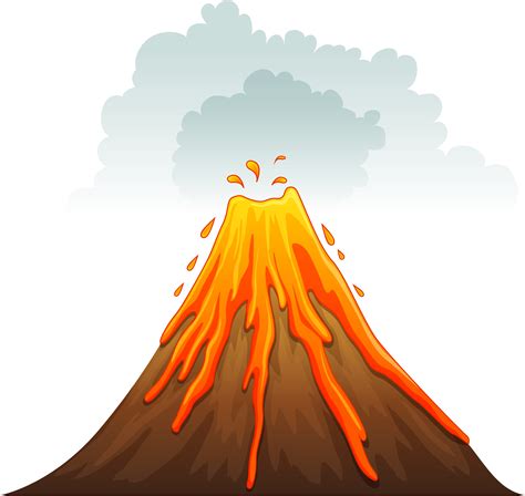 volcano clipart free