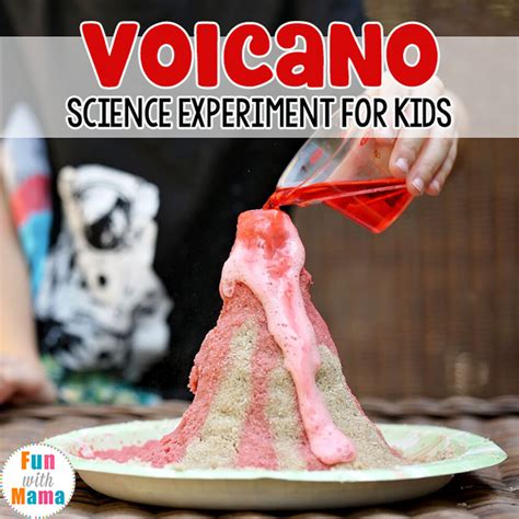 volcano eruption science experiment kids