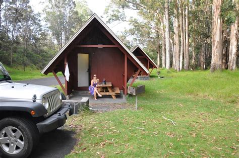 volcano house camping cabins