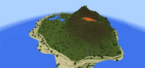 volcano island minecraft map