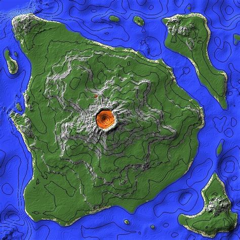 volcano map minecraft