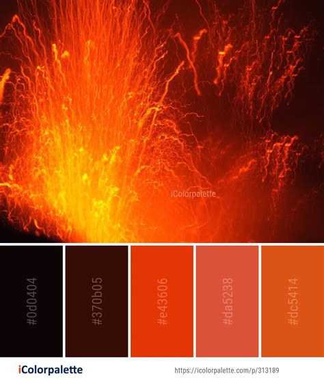 volcano orange color code