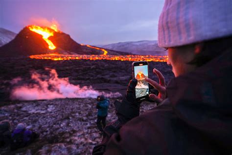 volcano tourists