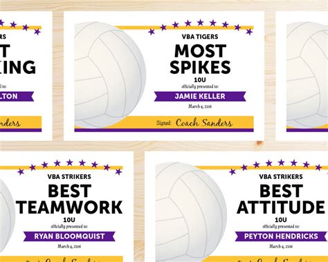 20 Volleyball Certificates Templates Sports Feel Good Stories