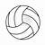 volleyball ball drawing