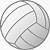volleyball clip art black and white