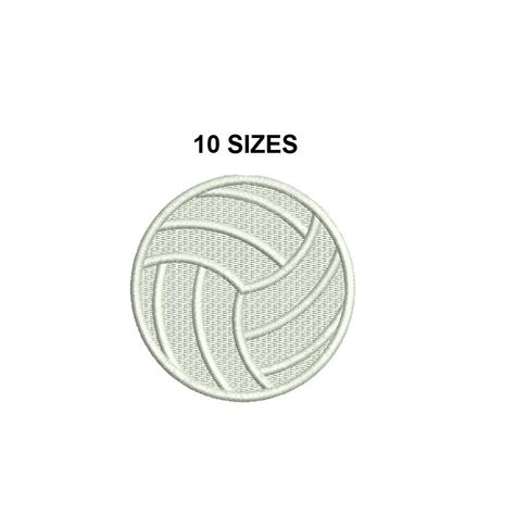 Volleyball Applique Embroidery Design Applique