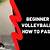 volleyball exercises for beginners