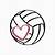 volleyball heart svg