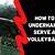 volleyball how to serve underhand