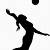 volleyball silhouette images