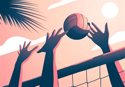 Volleyball Aesthetic Vector