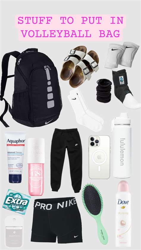 Volleyball Bag Essentials List