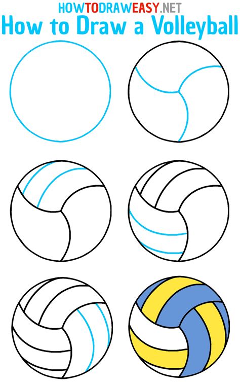 Volleyball Drawing Reference