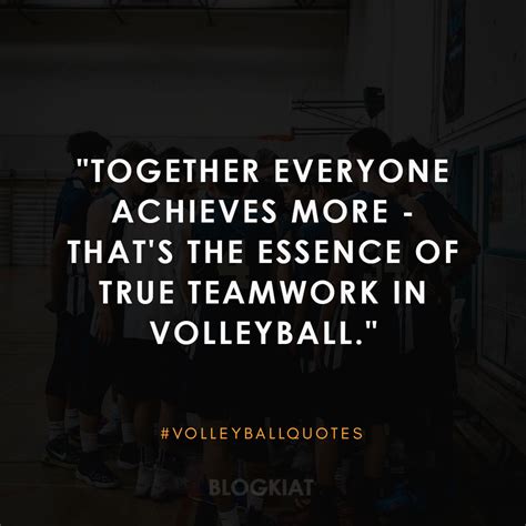 Volleyball teamwork quotes