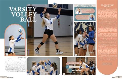 Volleyball Yearbook Spread