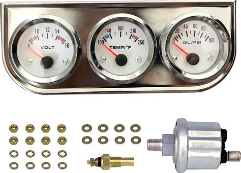 Volt Temp Oil Gauge