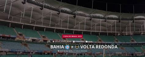 volta redonda x bahia placar