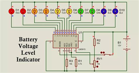 Voltage Level Indicator Circuit Diagram