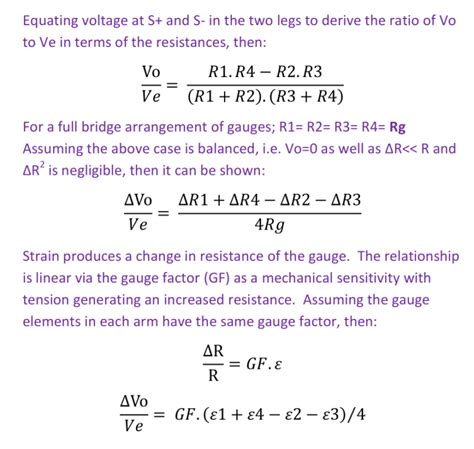 Voltage Strain Gauge Calculation