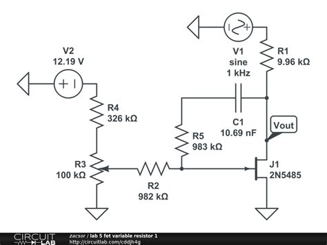 Voltage Variable Resistor Circuit