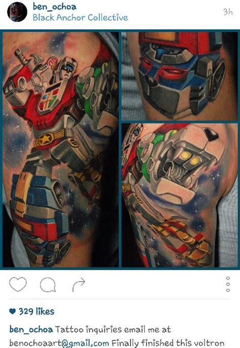 Powerful Voltron Tattoo Designs References