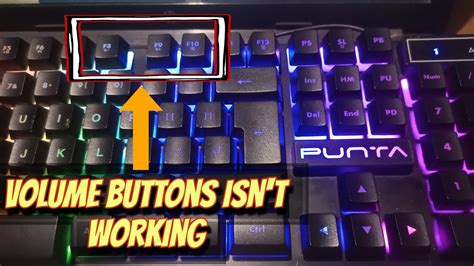 volume button not working keyboard