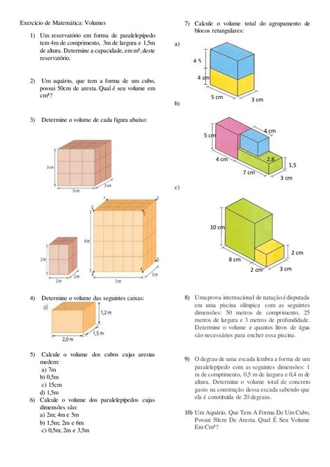 calcule o volume do cubo abaixo