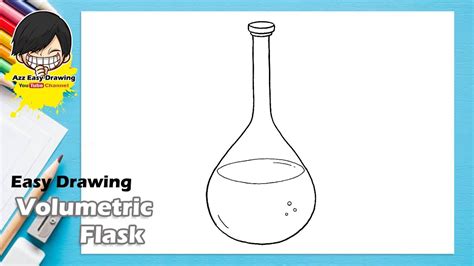 Volumetric Flask Easy Drawing