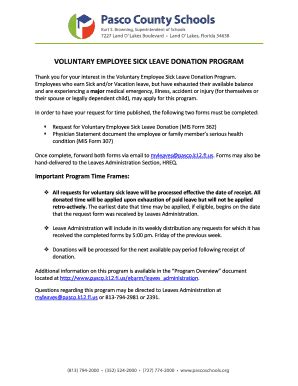 voluntary leave donation program