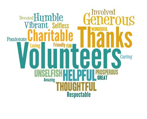 volunteer words of appreciation
