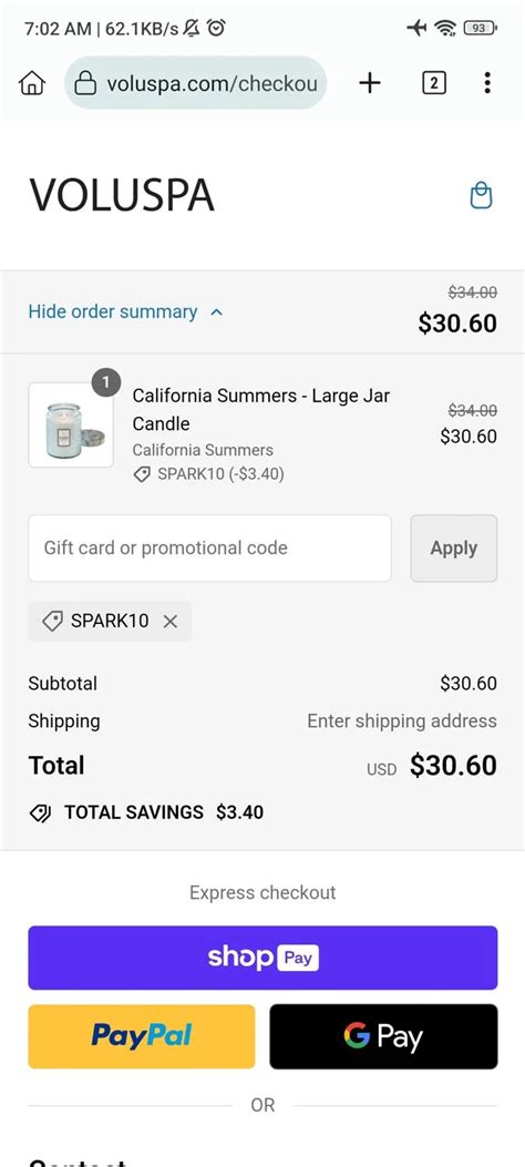 Voluspa Coupon Codes