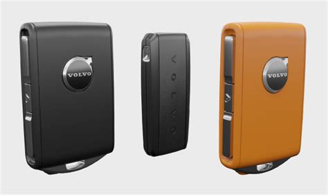 Premium Leder Cover passend für Volvo Schlüssel + Anhänger LEK60VL3