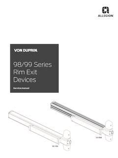 Von Duprin Exit Devices Pdf